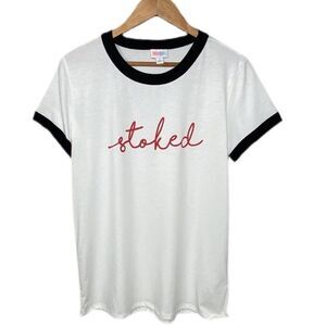 NWT M T-shirt "Stoked" Liv, LuLaRoe